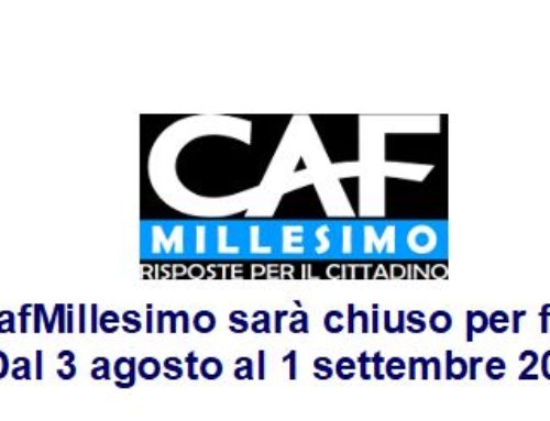 CHIUSURA ESTIVA